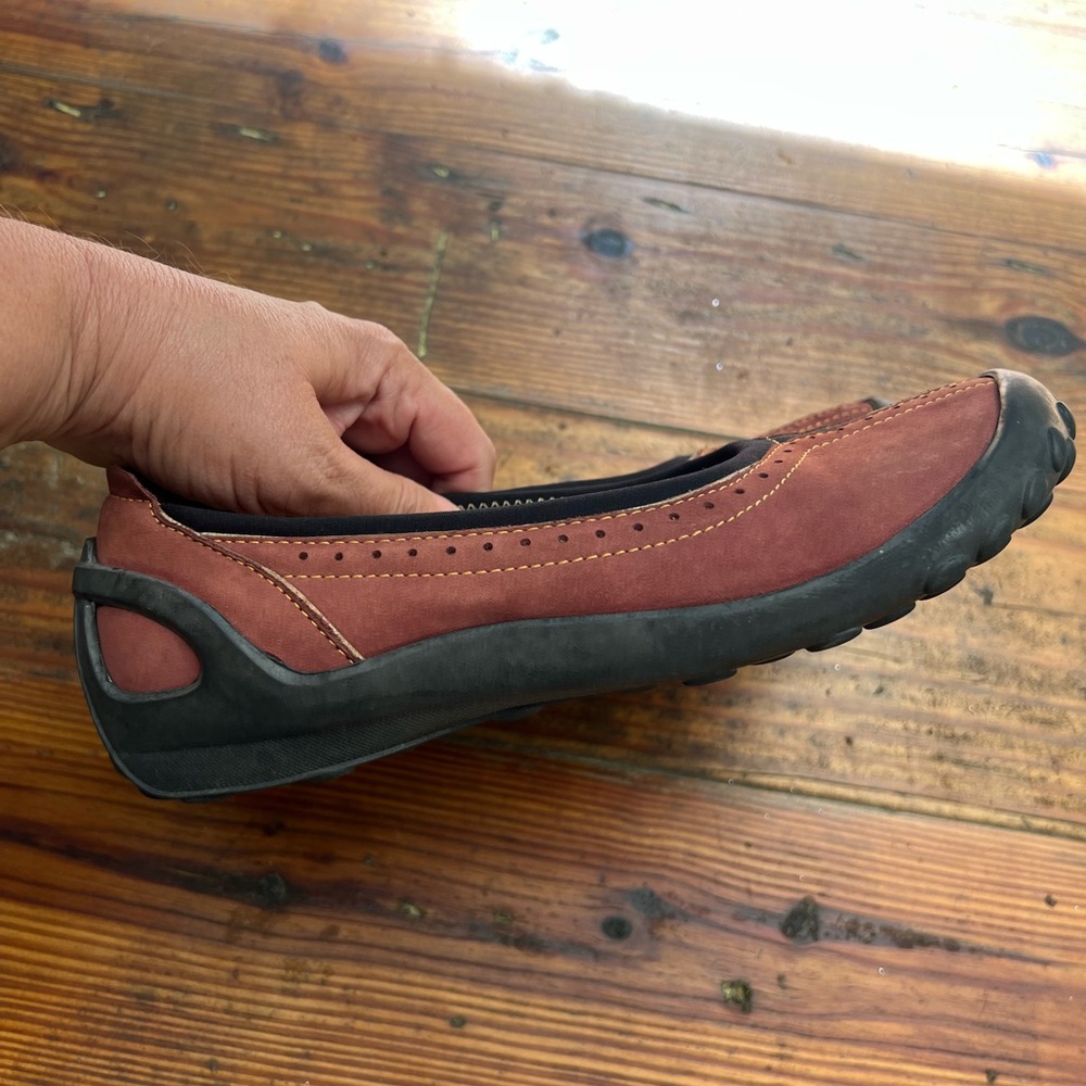 CLARKS Shoes Privo Ballet Flats Leather Slip On Loafer Comfort Women’s 6M - Picture 8 of 9